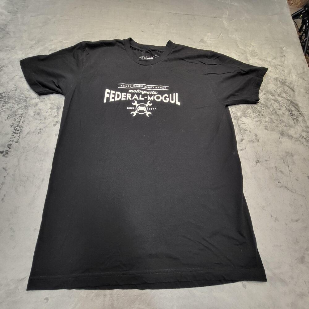 Federal-Mogul Shirt Mens Large Black Detroit Made USA Motorparts Graphic Tee
